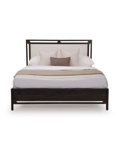 Cayman Grey Solid Wood King Bed by Durian