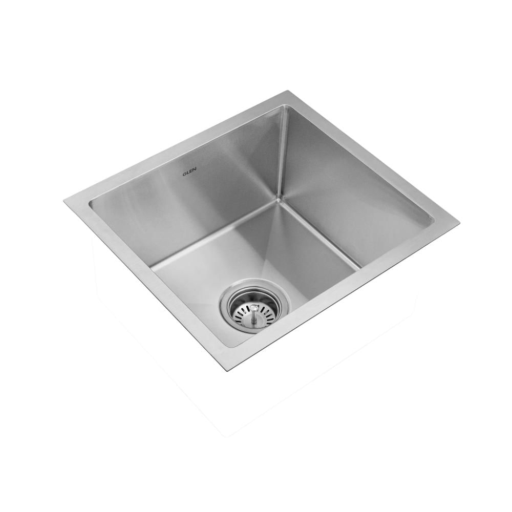 Glen Stainless Steel Grade 304 Single Bowl Topmount Sink, Matte Finish (KS-SH21189SBM)