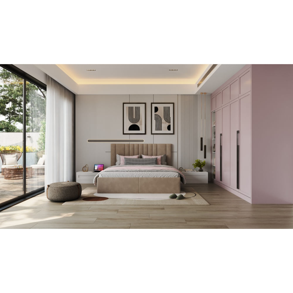 Fully Upholstered bed with Hydraulic Storage