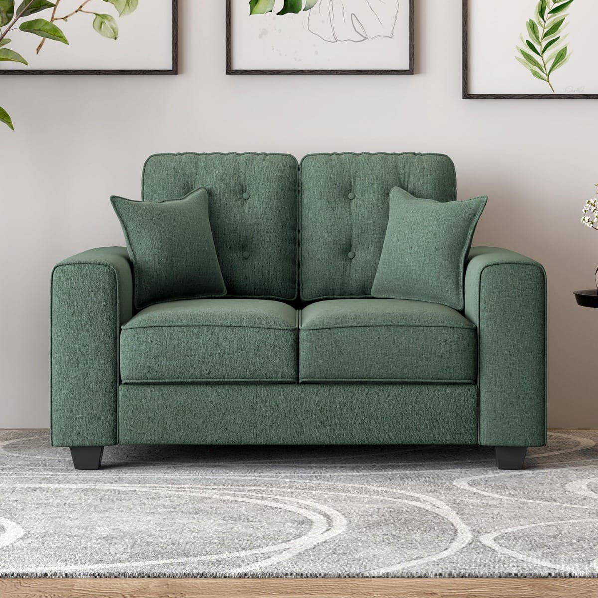 Payton X Odyssey Edit Linen 2 Seater Sofa by Durian