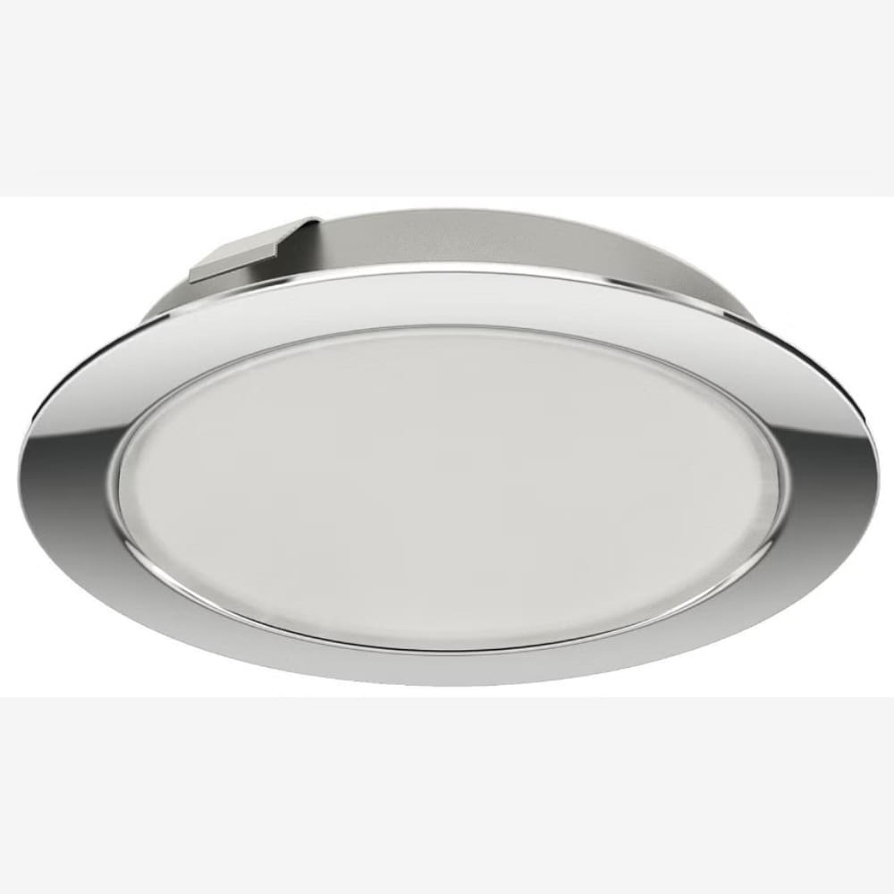 WW Wardrobe sensor lights: Hafele Recessed Light 12V 3W 3000K Rm/Sm SS Round With 2 M Lead (833.72.390)