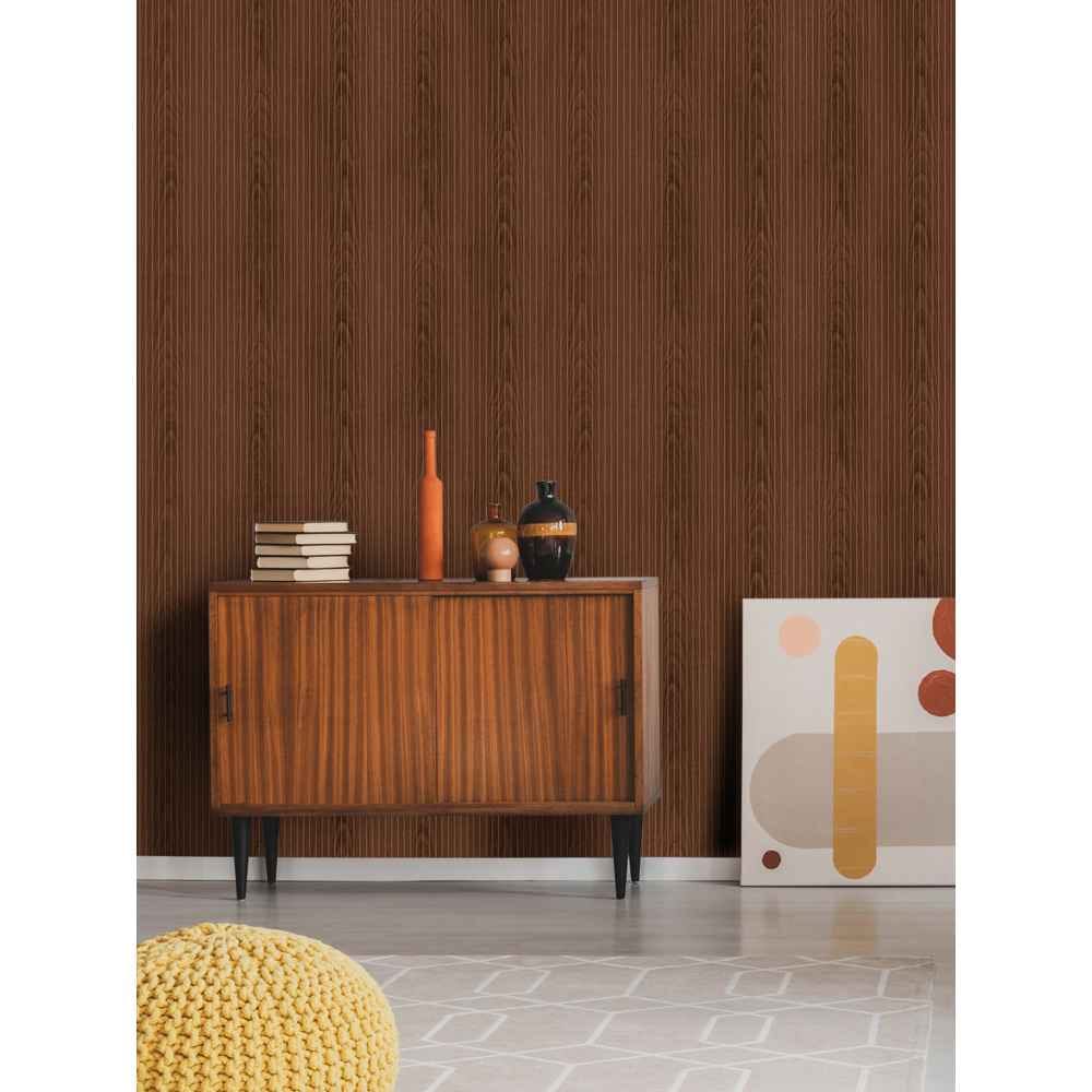 Excelhome Aurora 40144 Brown Wooden Design Wallpaper (Avg