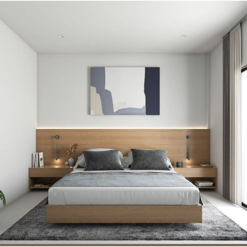 Laminate Headboard with framework upto 75mm thk. incl. Frame/Cove (Branded)