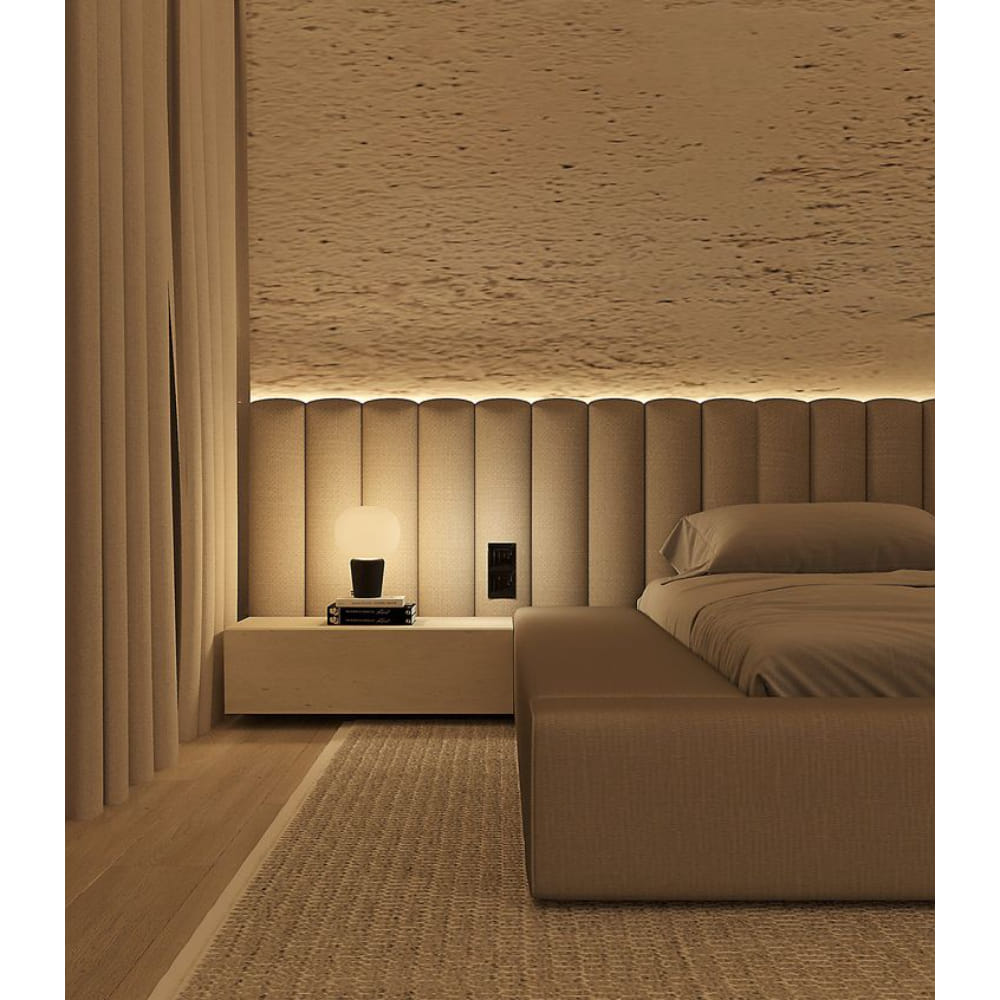 Upholstered Headboard with Outer Frame: Premium Range Fabric