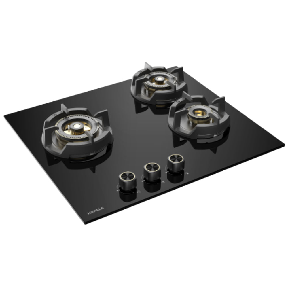 Hafele Essentia Series AUGUSTA 360 3 Burner Auto Electric IgnitionBuilt-In Hob (538.61.261)