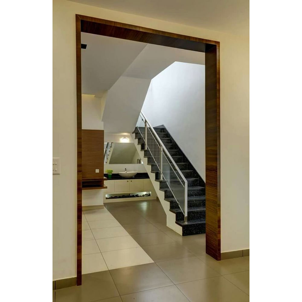 Architrave: 150-300mm width; 36mm thk.; Veneer on Plywood with Melamine Polish (Branded)