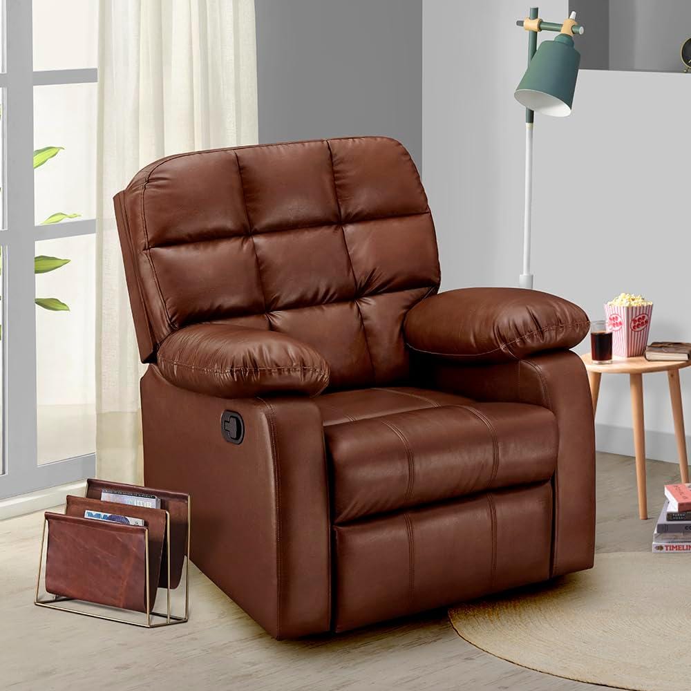 RX5 - Single Seater Leatherette Manual Recliner by Sleepyhead