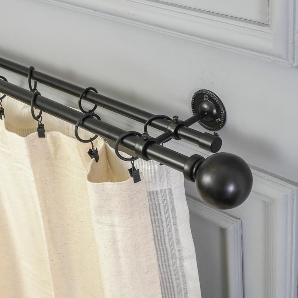 Curtains - Double Rod: Finial Design - Sphere