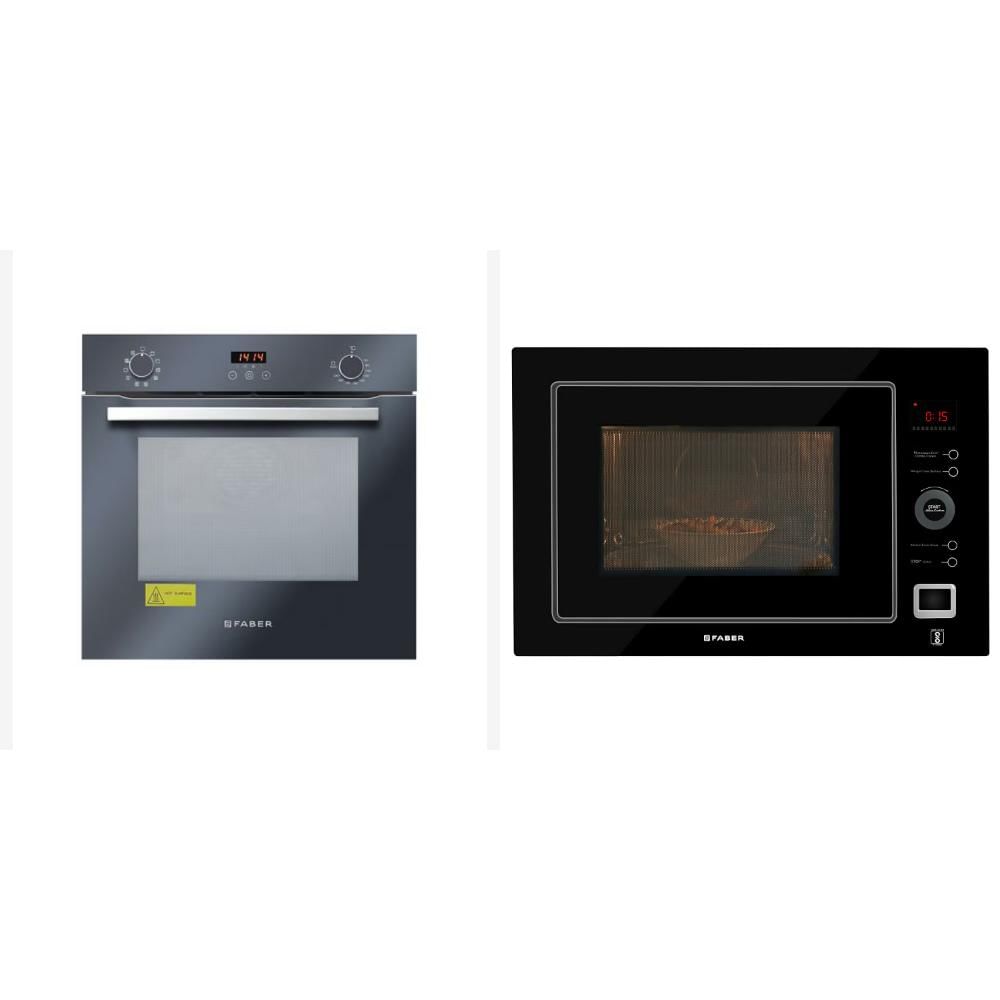Faber Bundle 6 (Oven + Microwave): 25L Built-in Microwave (131.0323.640) 80L Built-in Oven (116.0522.775)
