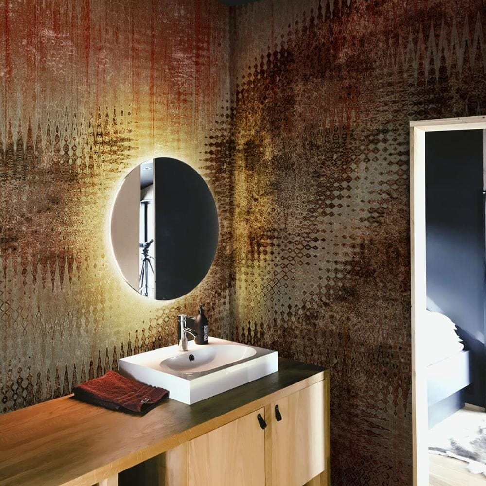 Life n Colors: Ikat Fusion Industrial Wallpaper (MOQ: 30 Sft)