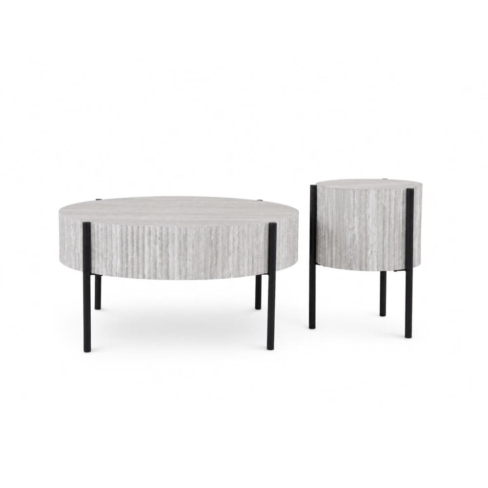 Durian Ajax Grey Engineered Wood Coffee Table