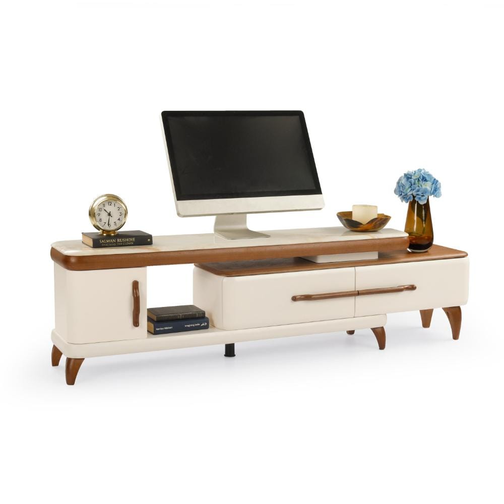 Alice white marble TV unit (ALICE) by Durian