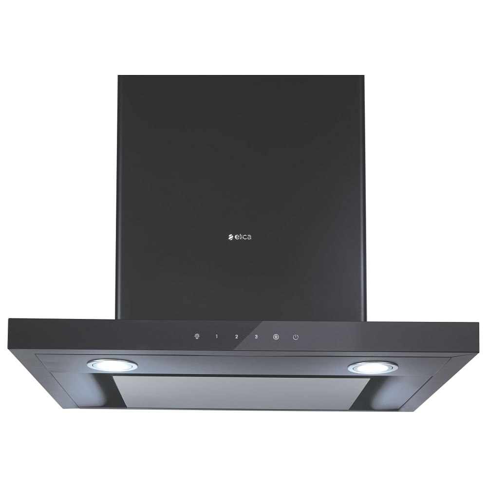 elica chimney glace tf trim t4v led nero