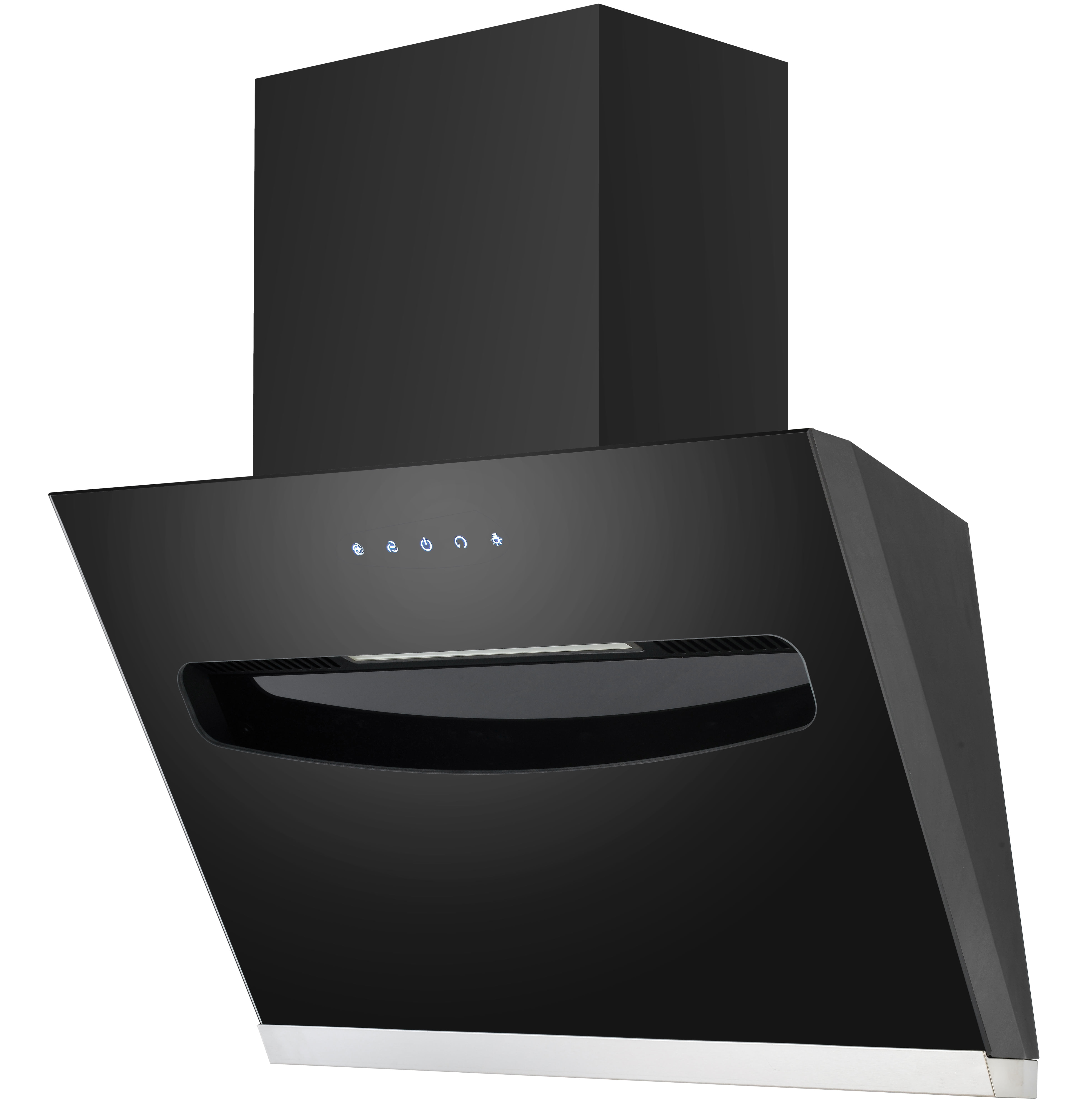 Elica EFLS607 LTW VMS 60 cm Black Wall Mounting Chimney (EFLS607 LTW VMS)