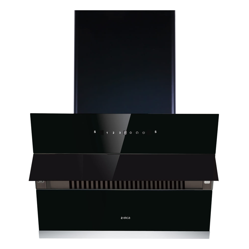 Elica EflS601 HAC VMS 60 cm Black Wall Mounting Chimney (EFLS601 HAC
