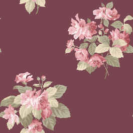 Artisan Secret Garden G78496 Red Floral Wallpaper