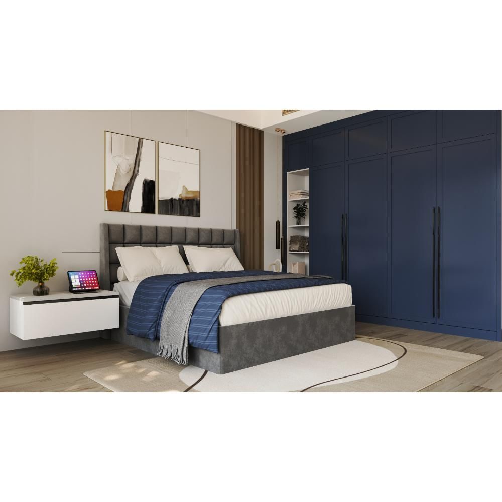 Bruno Bed - Fully Upholstered with Hydraulic Storage