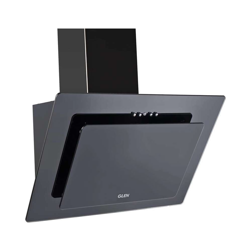 Glen Vertical Glass Push Buttons 60cm 1000 m3/h Wall Mount Chimney (CH6079PB60)
