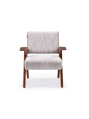 Eternia Grey Fabric 1 Seater Lounge Chair by Durian