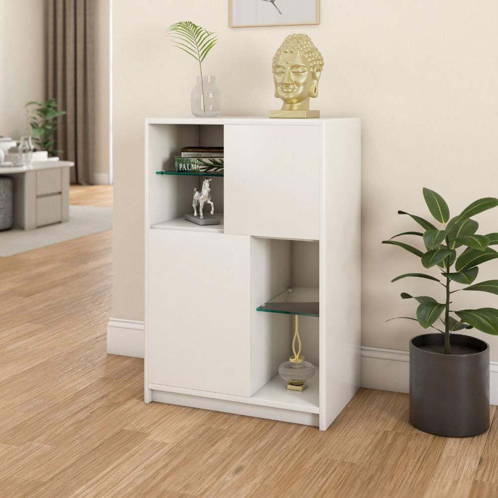 Nilkamal Homes Nix Multipurpose Small Storage Cabinet (Ivory White-FINIXSMPCHIVR/WHI)