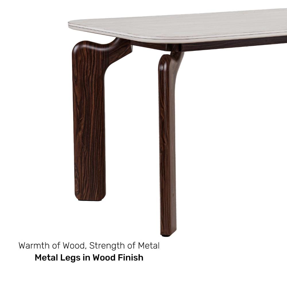 Durian GLENWOOD Brown Marble Dining Set