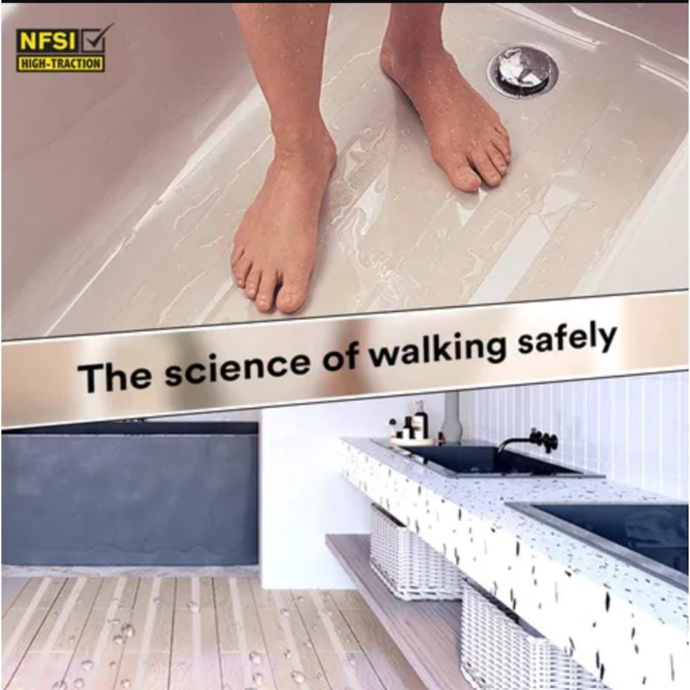 Supply and installation of 3M anti skid floor strip 2.5 cm width for wet areas