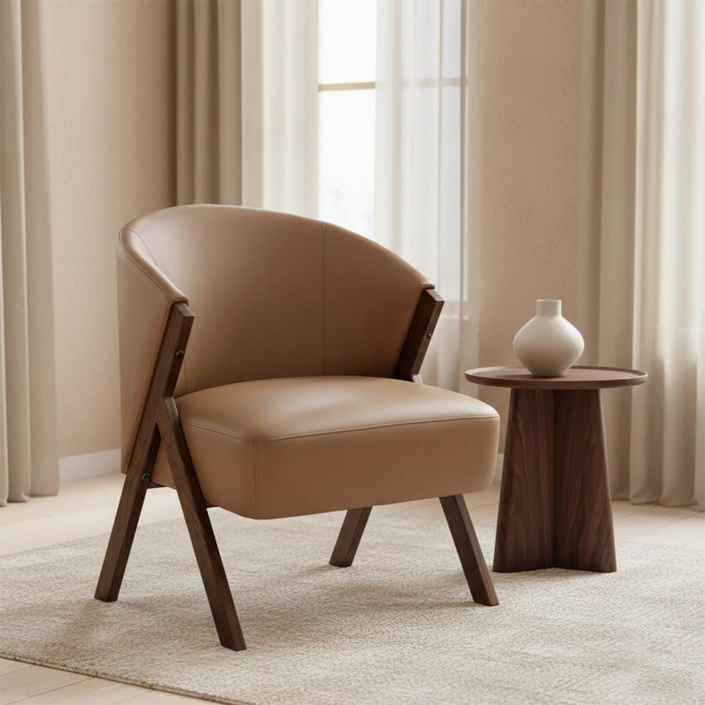 Nilkamal Homes Terra Lounge Chair- Brown (ITERRALOCHWALNUT)