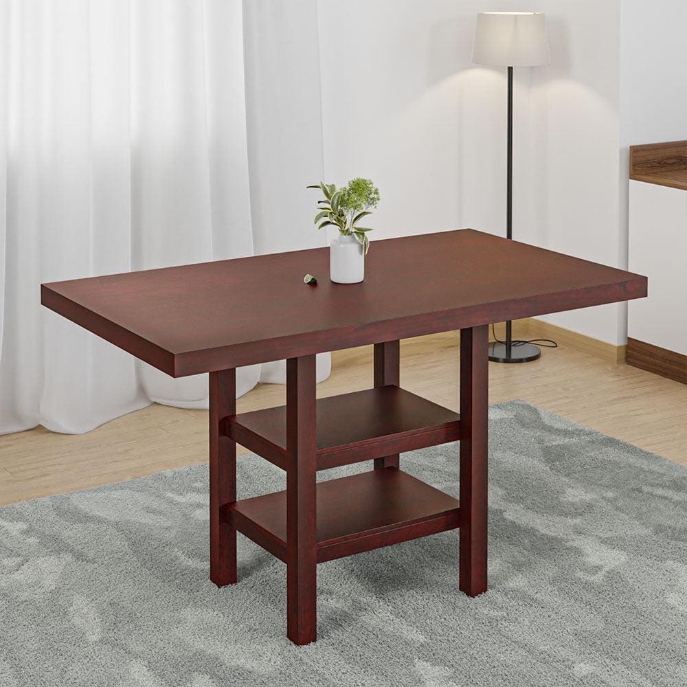 Nilkamal Homes Theon Counter Height 6 Seater Table (Dark Expresso-ITHONCNTH6STBLDEX)