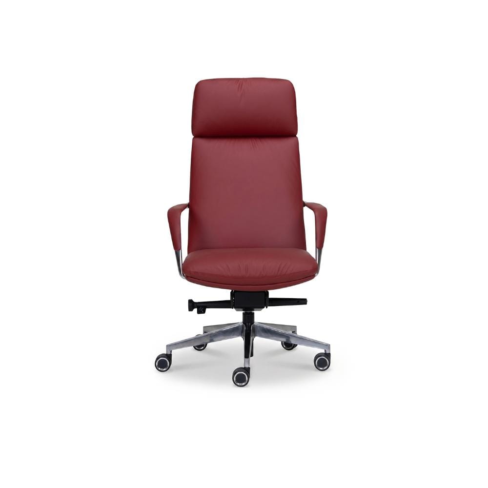 Kairo Red Premium Leatherette Office Chair (KAIRO/HB) by Durian