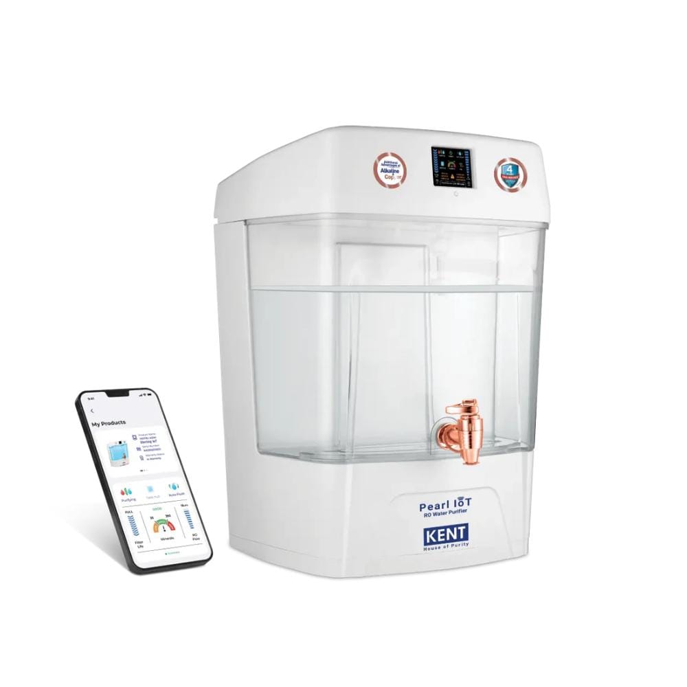 KENT PEARL IOTRO+UV+UF+TDS+Alkaline+Copper11L Water Purifier(111175)