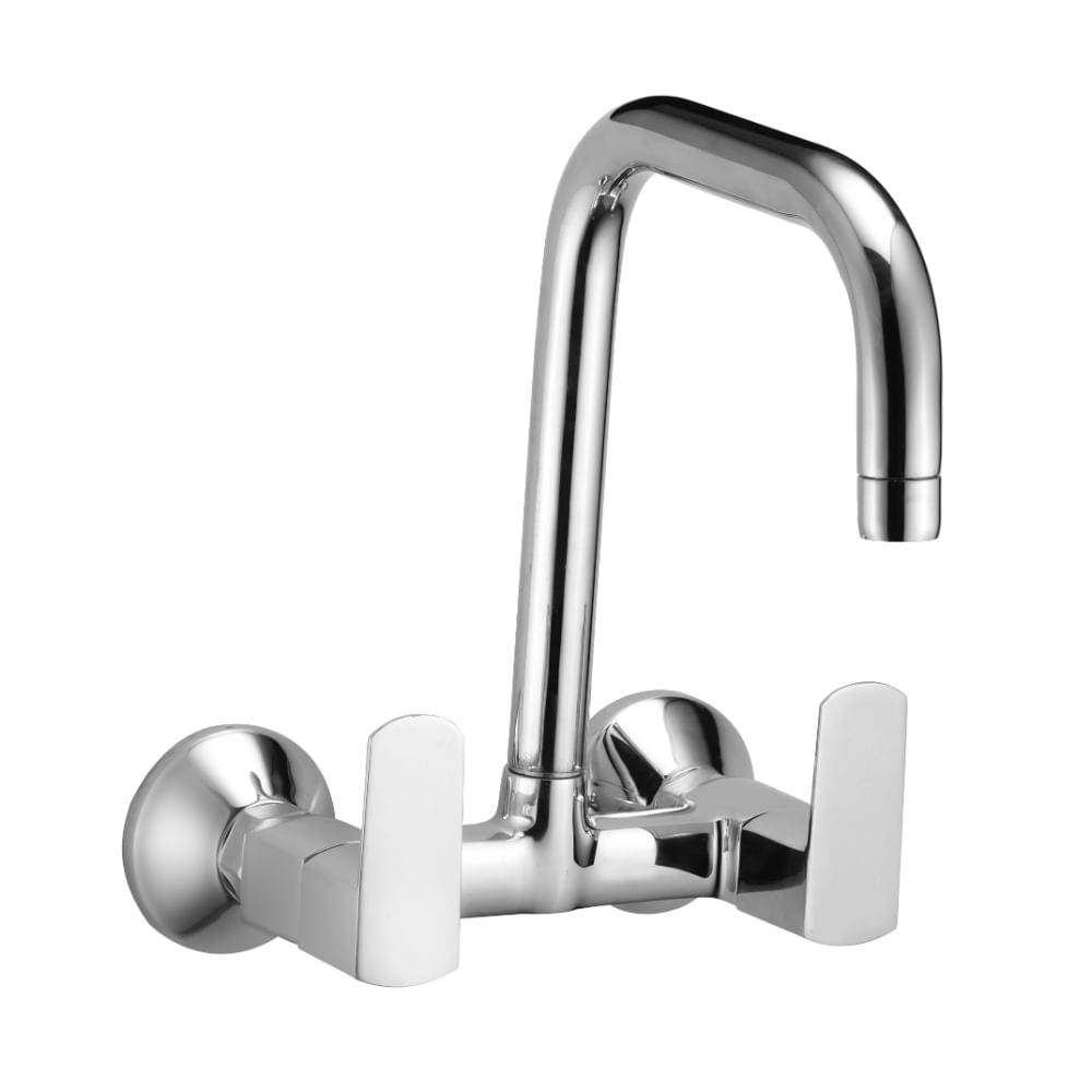 BIUT Kube Prime Sink Mixture with Swinging Pipe Spout Wall Mounted (KP-1833)