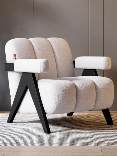 Slivana Beige Fabric 1 Seater Recliner by Durian