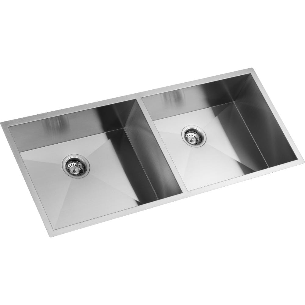 KAFF Handmade double bowl SS sink (KS116 DB(R10))