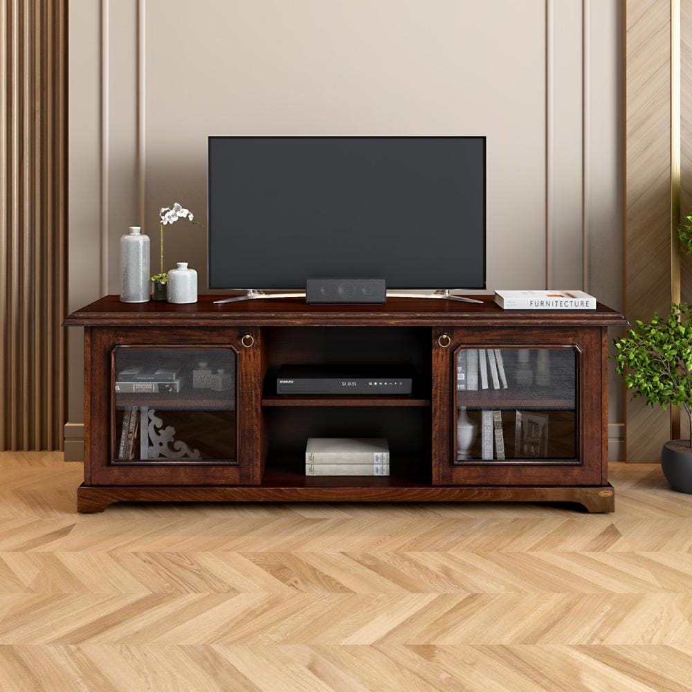 Lewis Brown Veneer TV unit (LEWIS/TV) by Durian