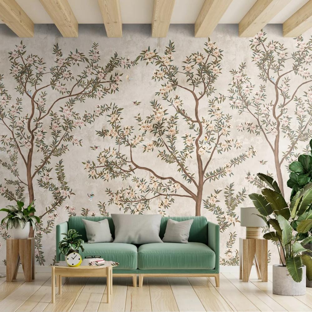 Life n Colors: Chinoiserie Pattern Wallpaper (Soft Feel Paper) (MOQ: 30 Sft)