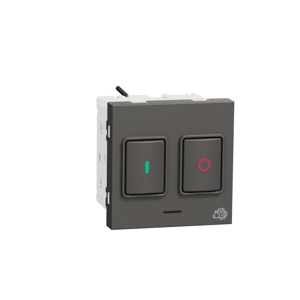 Motor Starter, Miluz Zeta, 25A, 250V, Automatic, 2 Modules, Warm Grey by Schneider Electric