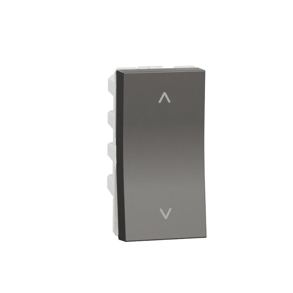 Switch, Miluz Zeta, 10A, 250V, 2 Way, 1 Module, Warm Grey by Schneider Electric