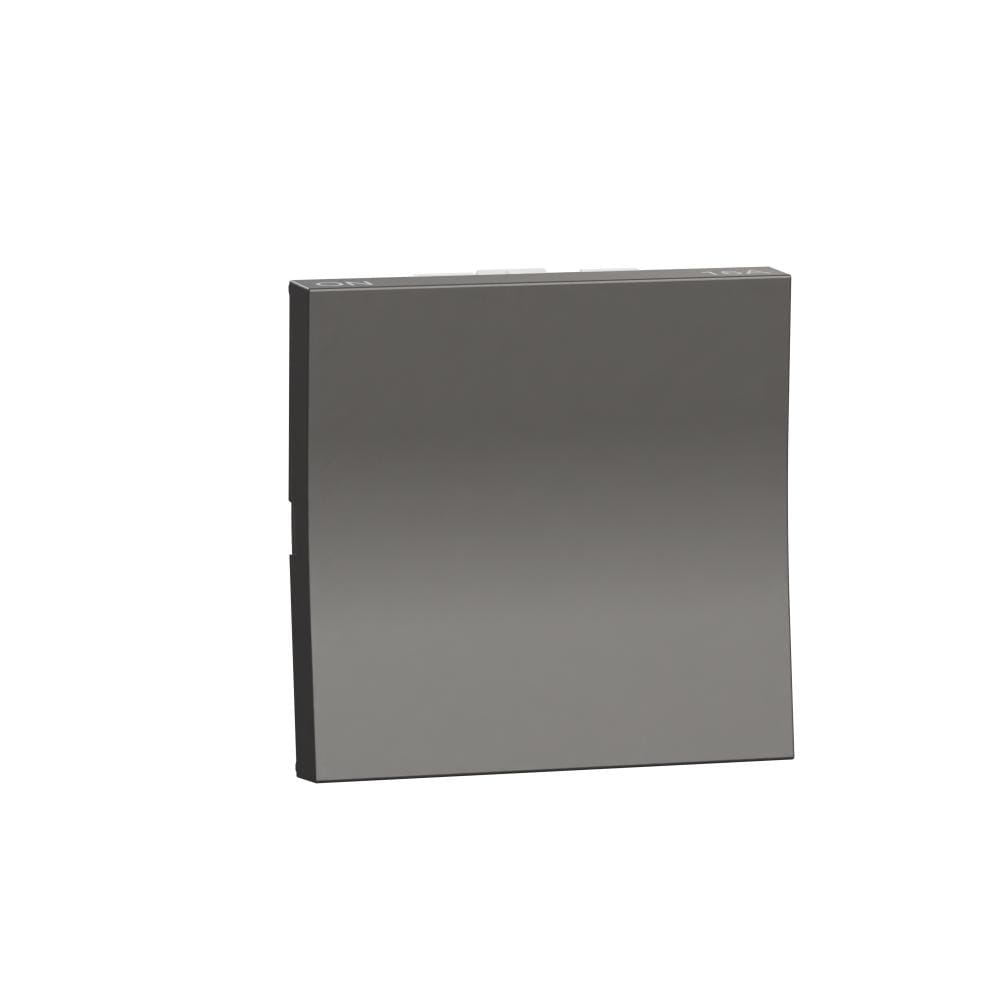 Switch, Miluz Zeta, 16A, 1 Way, 2 Module, Warm Grey by Schneider Electric