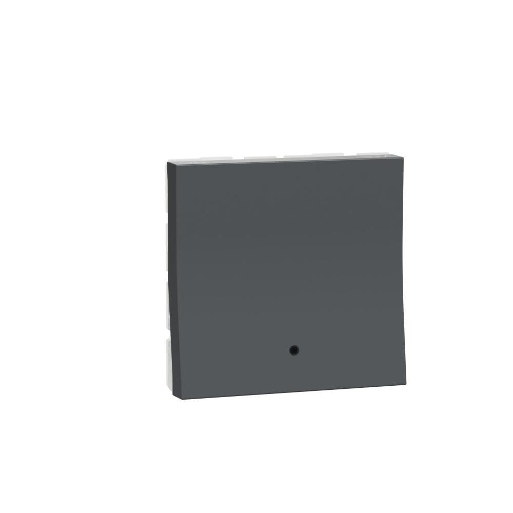Switch, Miluz Zeta, 32A, 2 Pole, 2 Module, With Indicator, Anthracite by Schneider Electric