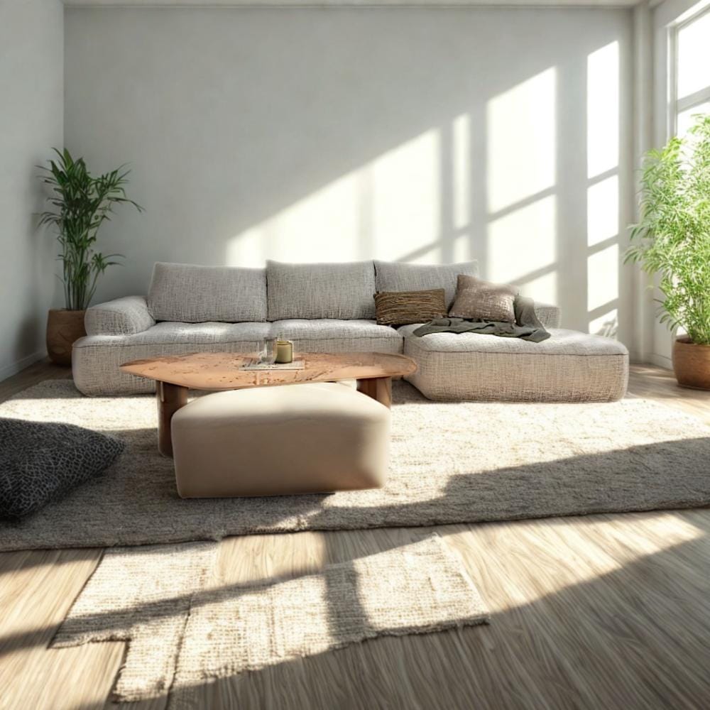 Nova 3 Seater Fabric Lounger Sofa
