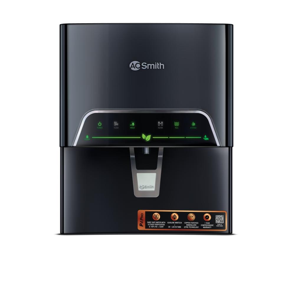 AO Smith P4 RO+Alkaline 5Ltr water purifier (With UV Light inside the storage)