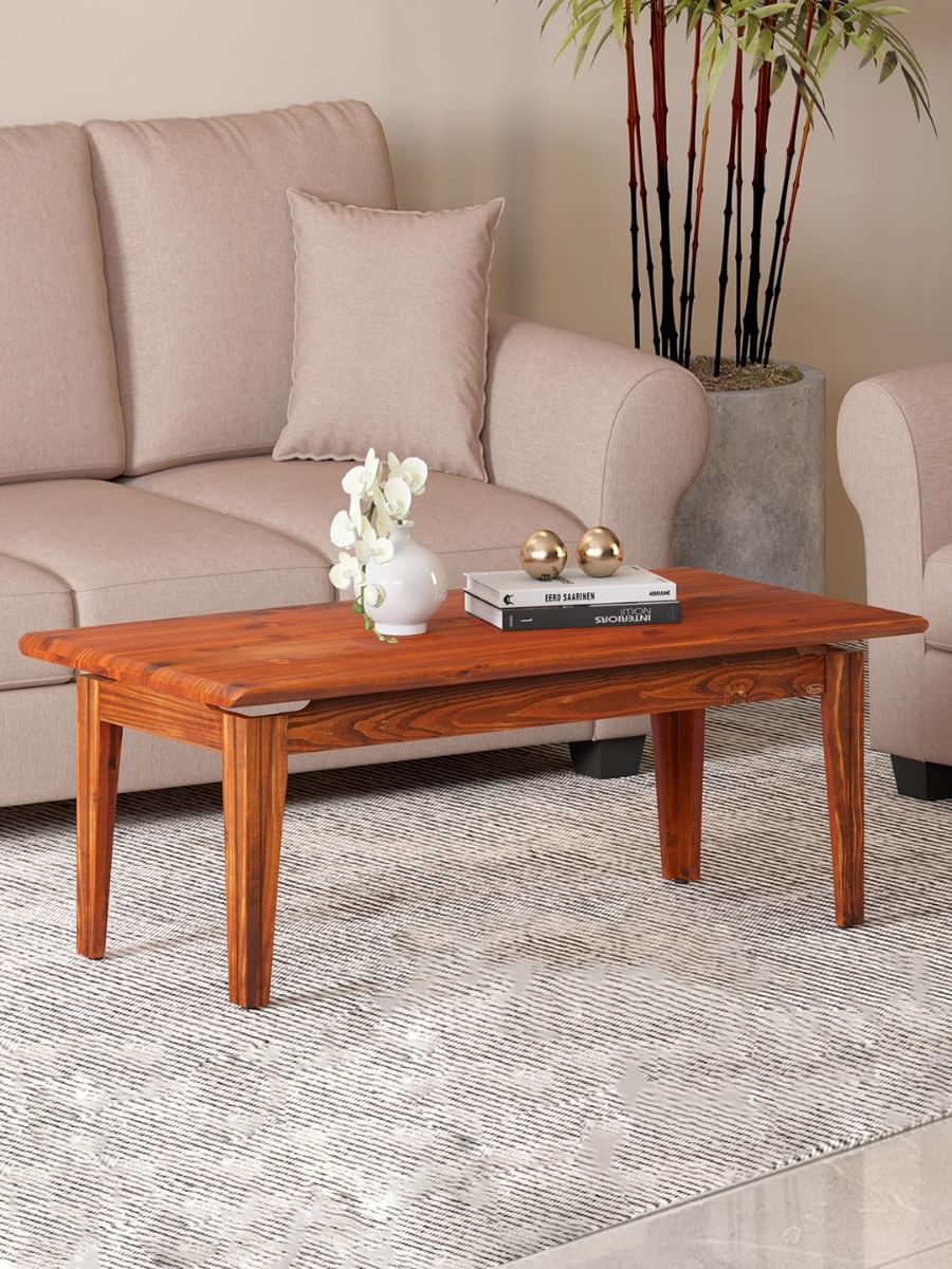 Presley Brown Solid Wood Coffee Table by Durian (PRESLEY/CT)