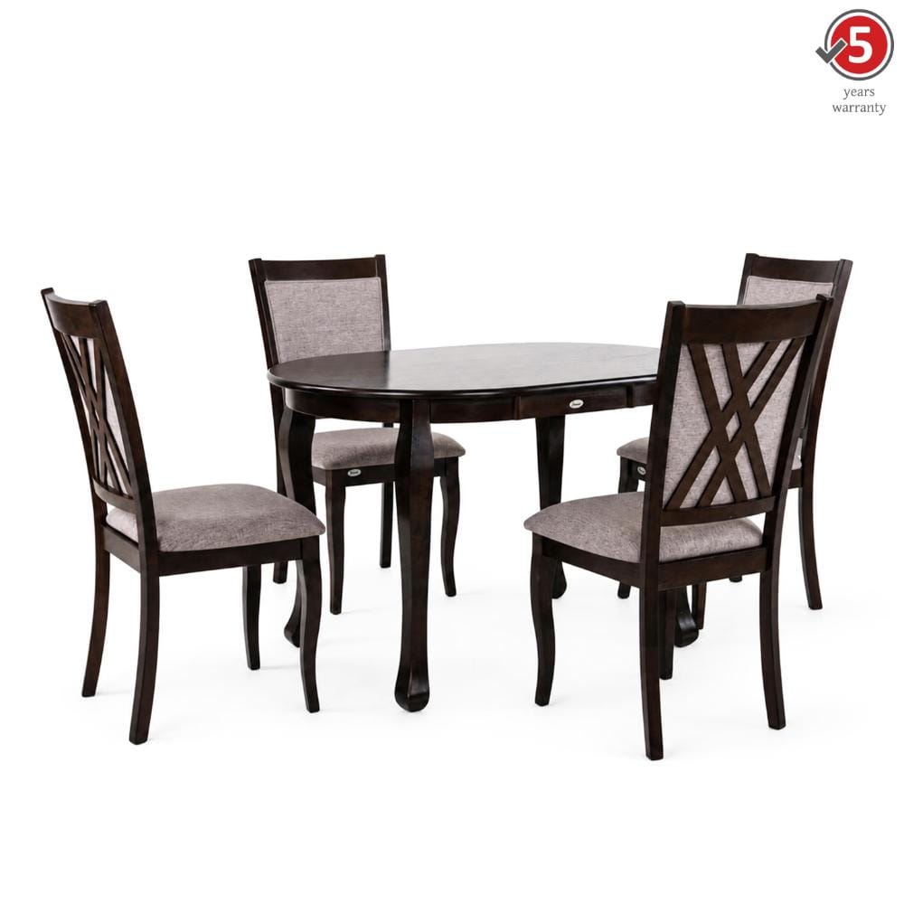 Durian  Brown Solid Wood  Dining Set