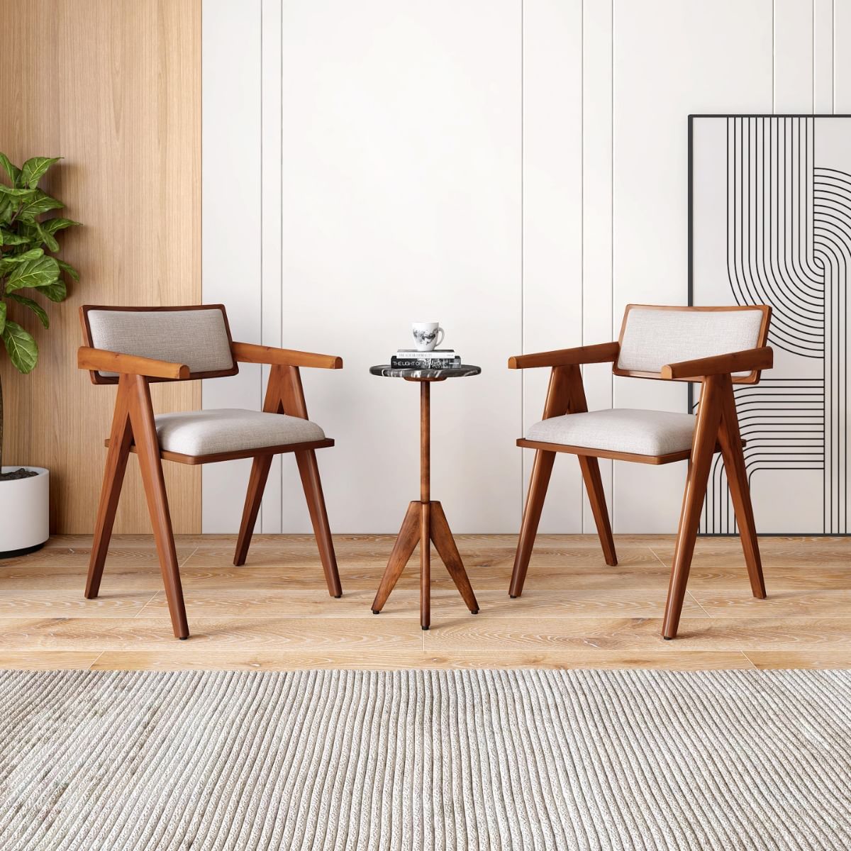 Ruben Black Natural Stone Coffee Table by Durian (RUBEN SET)