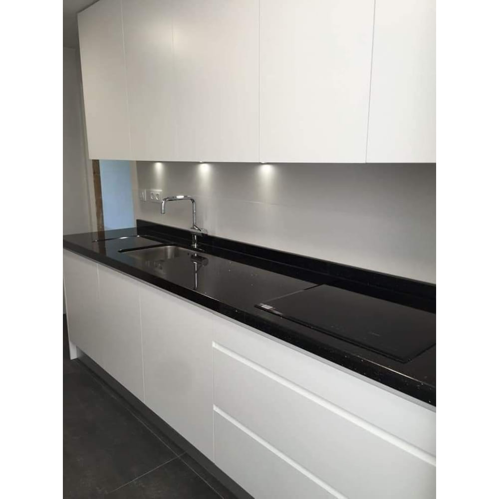 Countertop Installation with Backsplash upto 100mm ht. (Granite/Quartz).(Exc. Supply of Granite/Quartz)