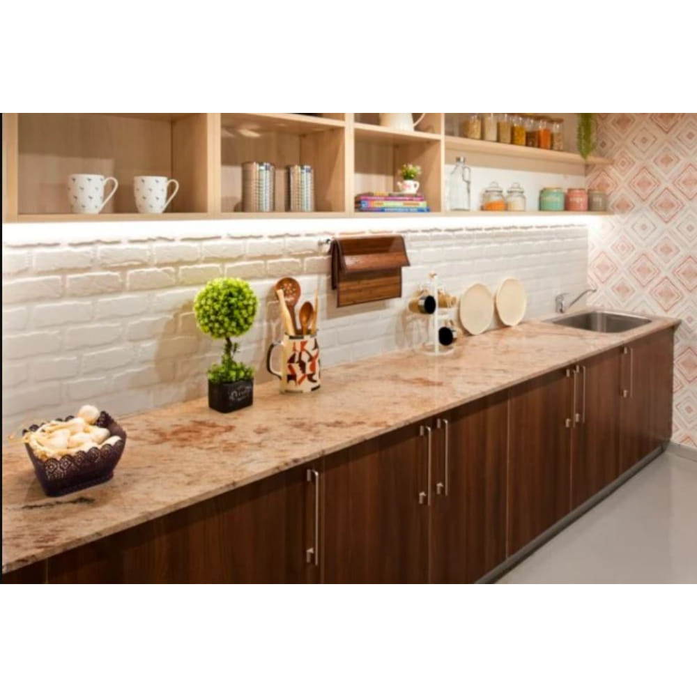 Installation of Countertop without Backsplash and Single Nosing (Granite / Quartz).(Exc. Supply of Granite/Quartz)
