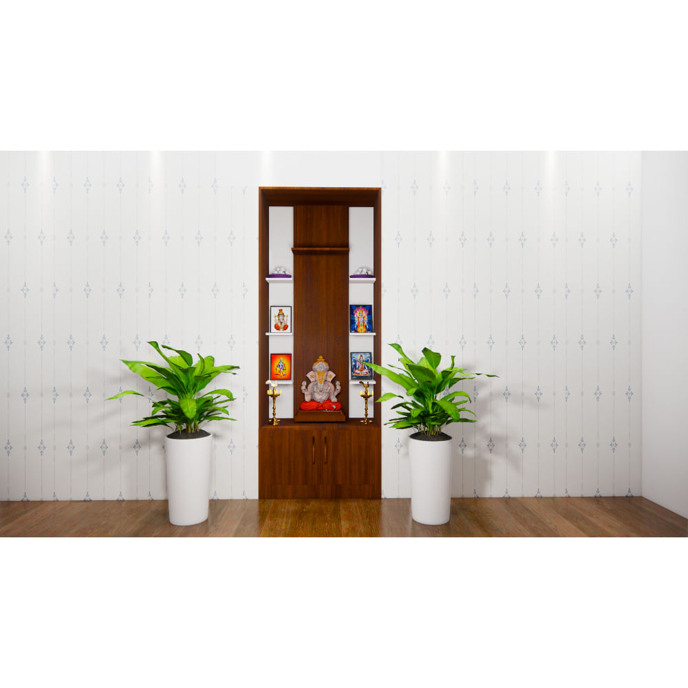 Niche Puja Unit - Design 4.1 (3ft)