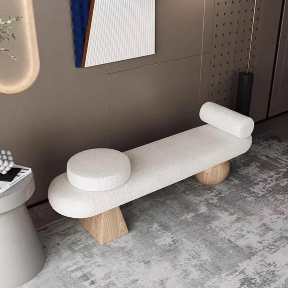 Semblance Ottoman (White) by The Flamingo Life