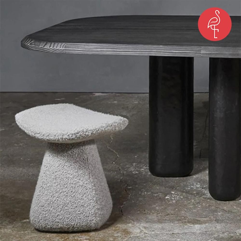 Denmark pouffe (White) by The Flamingo Life