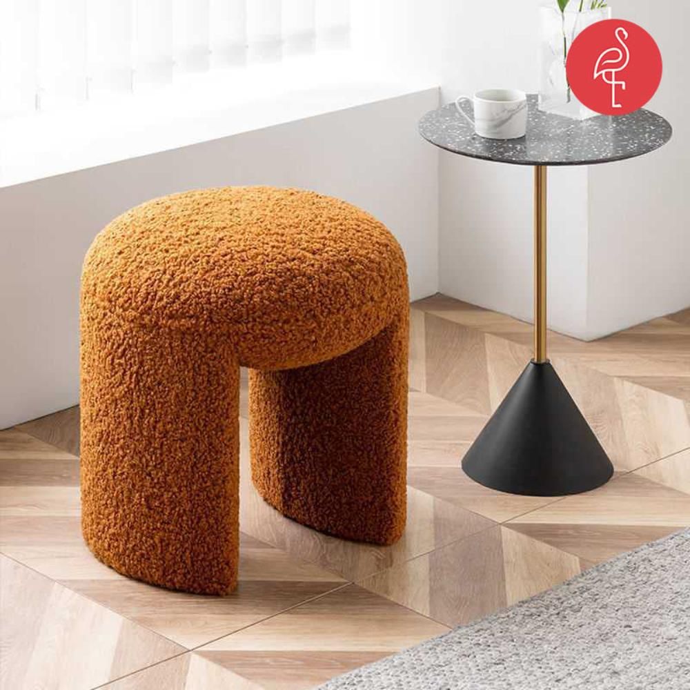 Paris pouffe (Orange) by The Flamingo Life